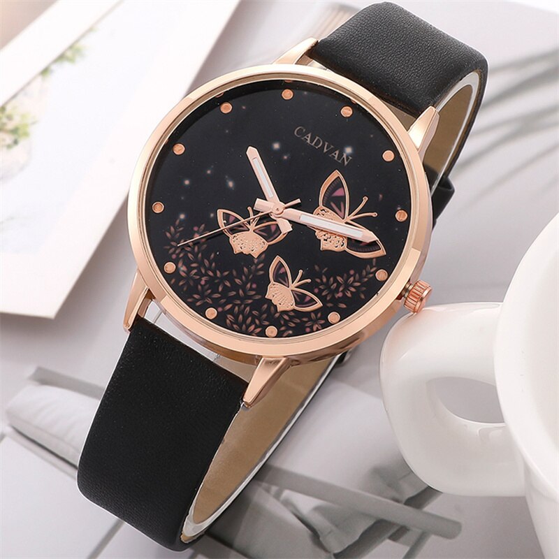 Elegance Collection | 6 Piece Butterfly Ladies Watch Set - Durable & Stylish Gift for Women of All Ages