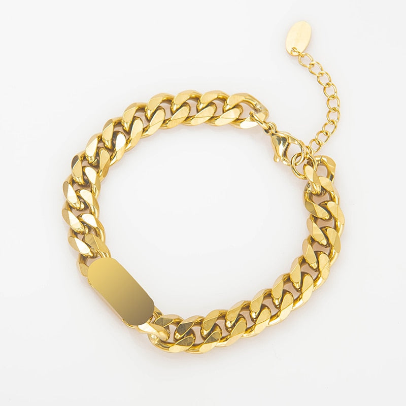 Gold Plated armband- charme armcandy