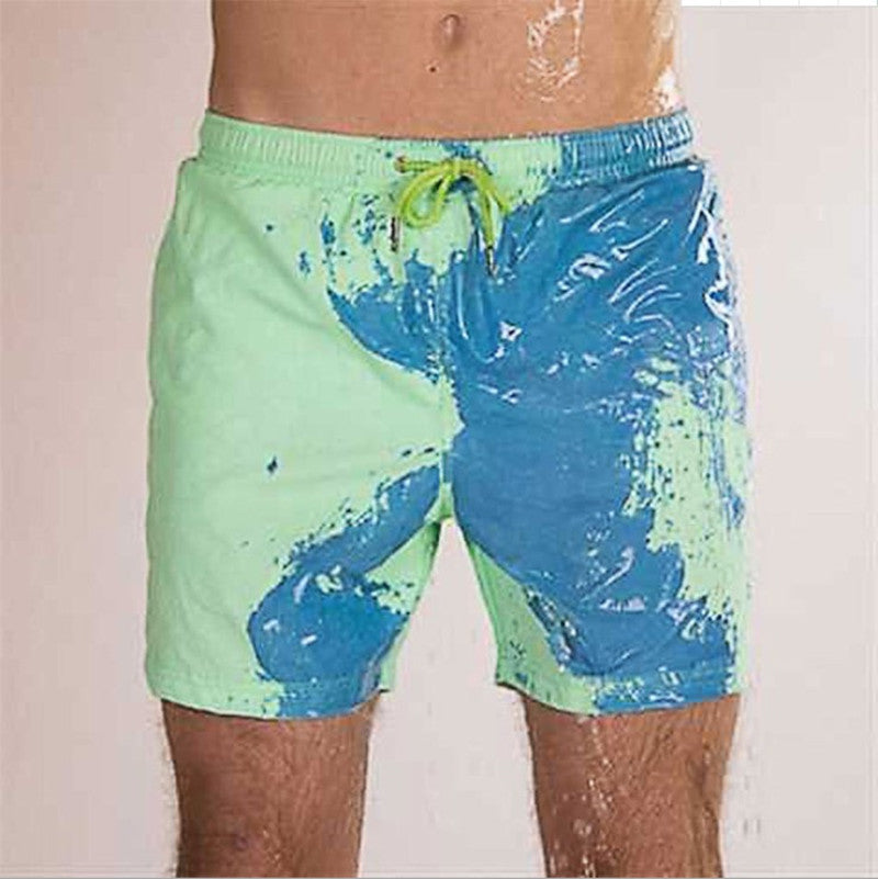 ColourChange Swim Shorts™ | Color-changing swim shorts for males.