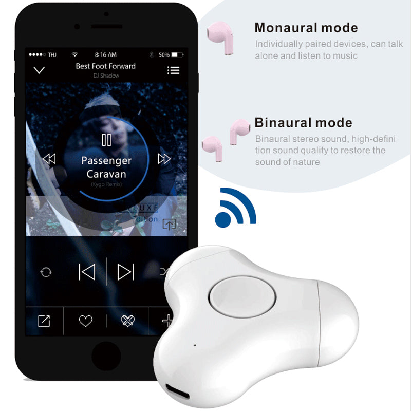 SpinSound™ | Wireless 5.0 Earbuds with Fingertop Spinner Gyroscope